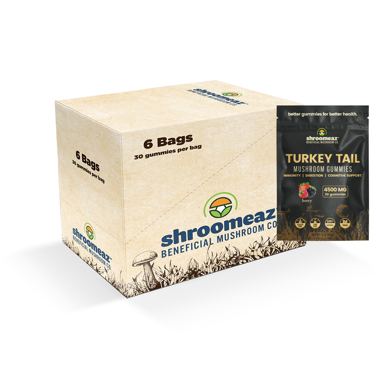Shroomeaz Gummies Case (12 Bags)