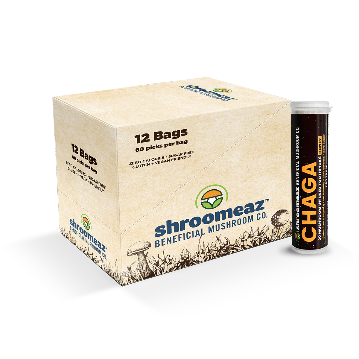 Shroomeaz Toothpicks 60ct Case